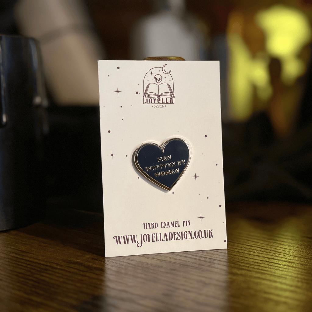 Men Written By Women Heart Hard Enamel Pin