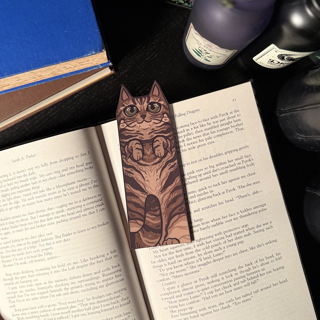 Full Tabby Cat Bookmark by Tied Fates