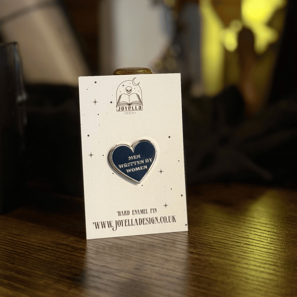 Men Written By Women Heart Hard Enamel Pin