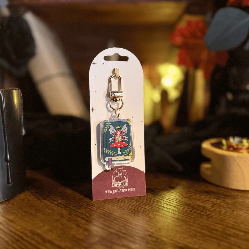 Fairy Book Acrylic Keyring