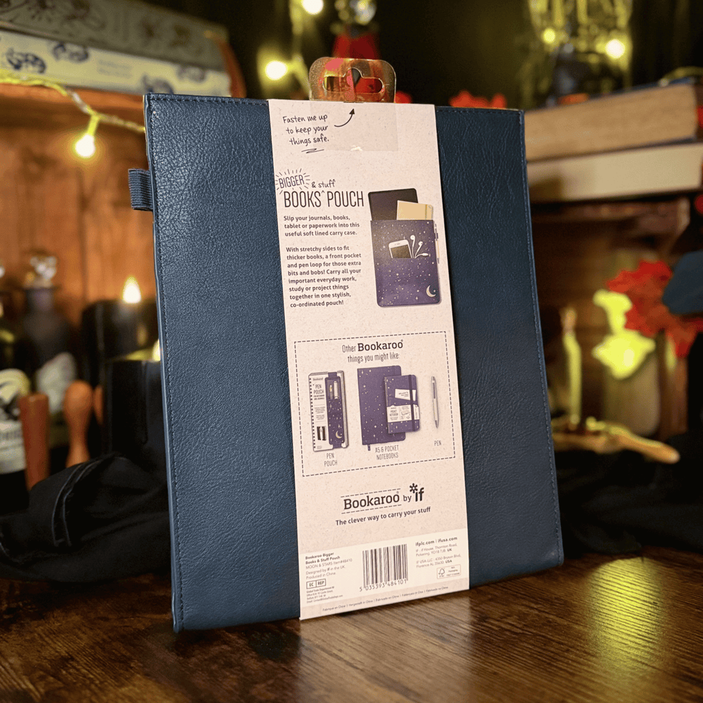 Bookaroo Moon & Stars-Books & Stuff Pouch