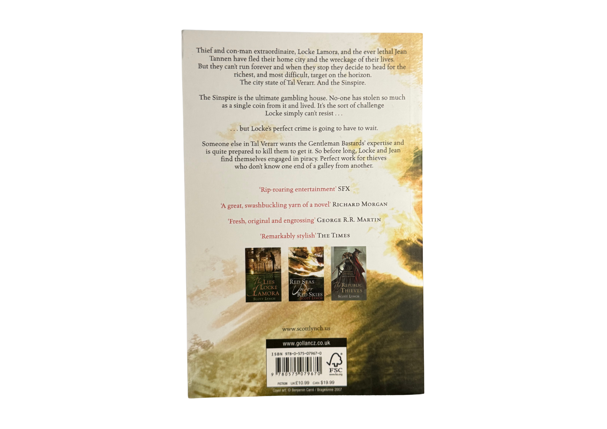 Red Seas Under Red Skies by Scott Lynch