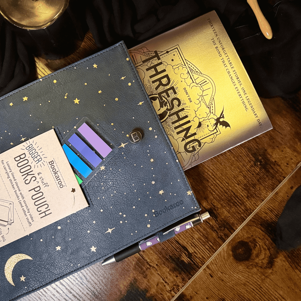 Bookaroo Moon & Stars-Books & Stuff Pouch