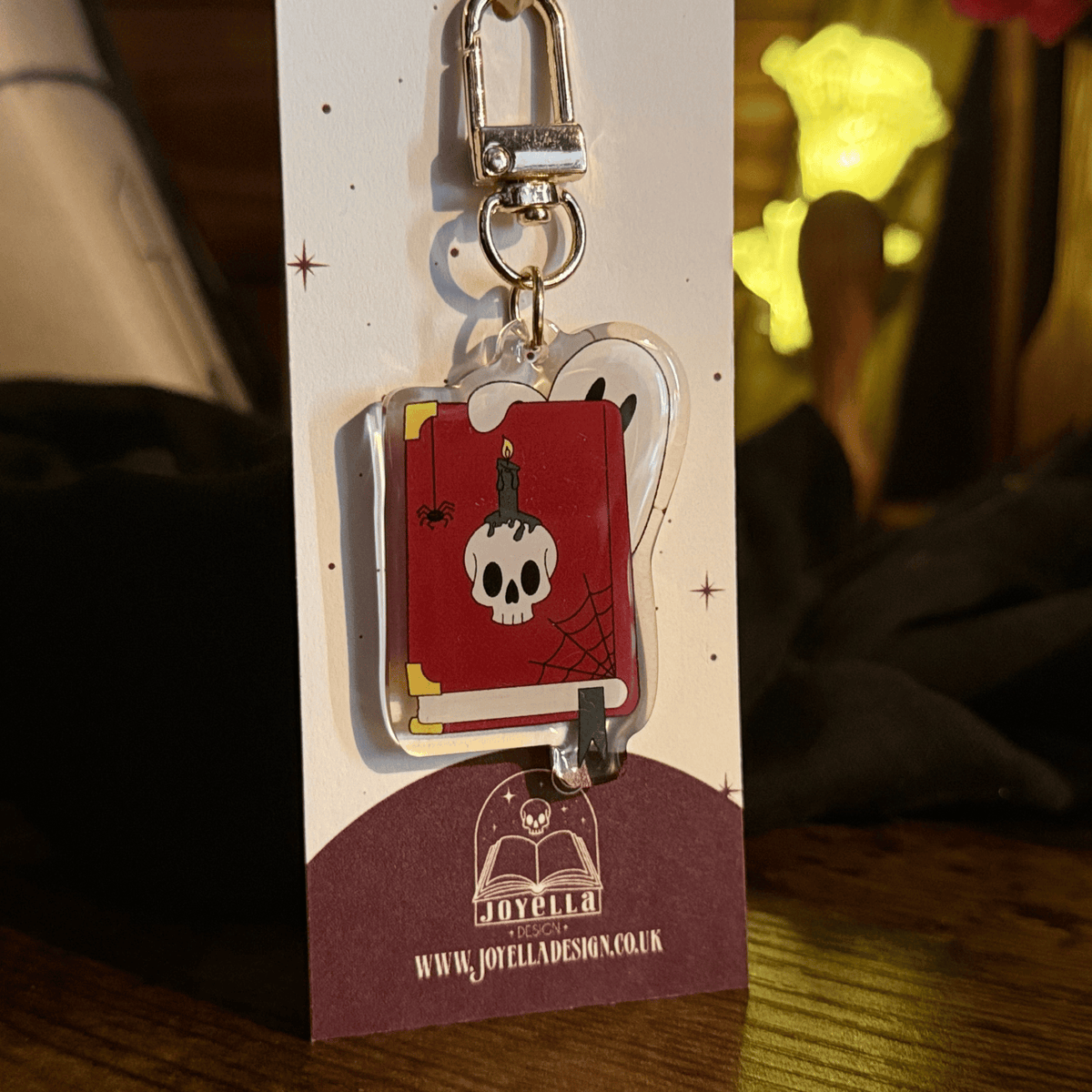 Ghost Book Acrylic Keyring