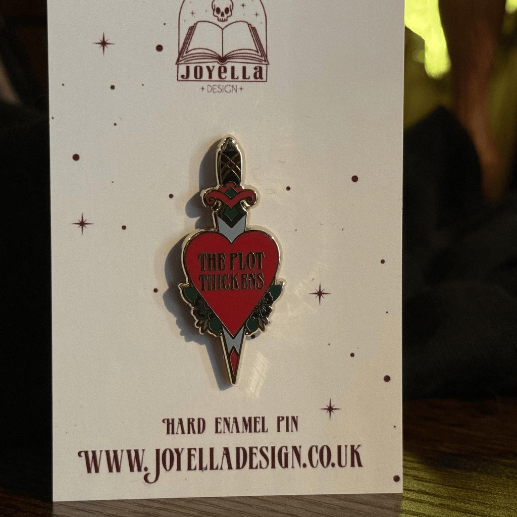 The Plot Thickens Dagger Hard Enamel Pin