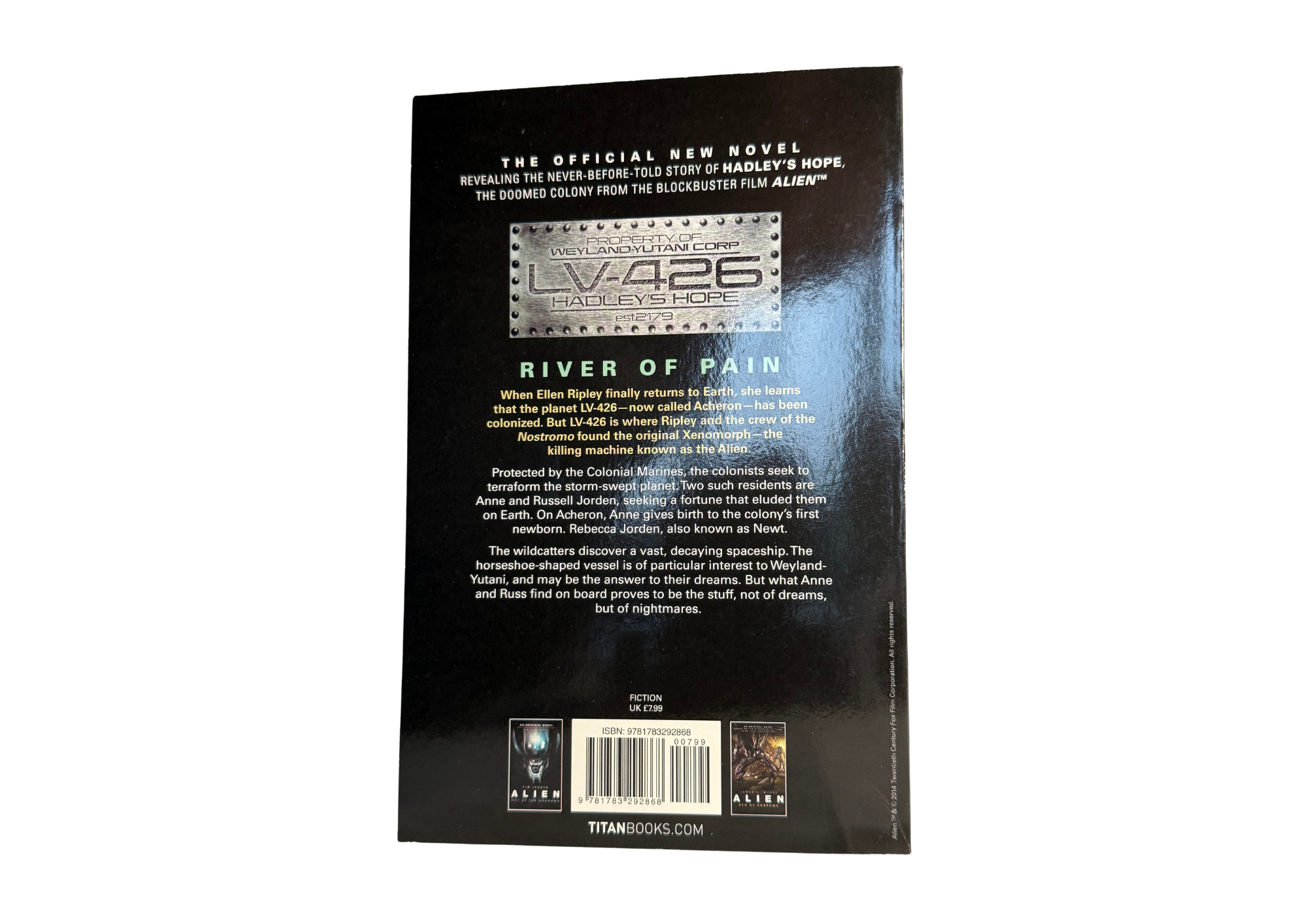 Alien, River of Pain by Christopher Golden (Book 3)