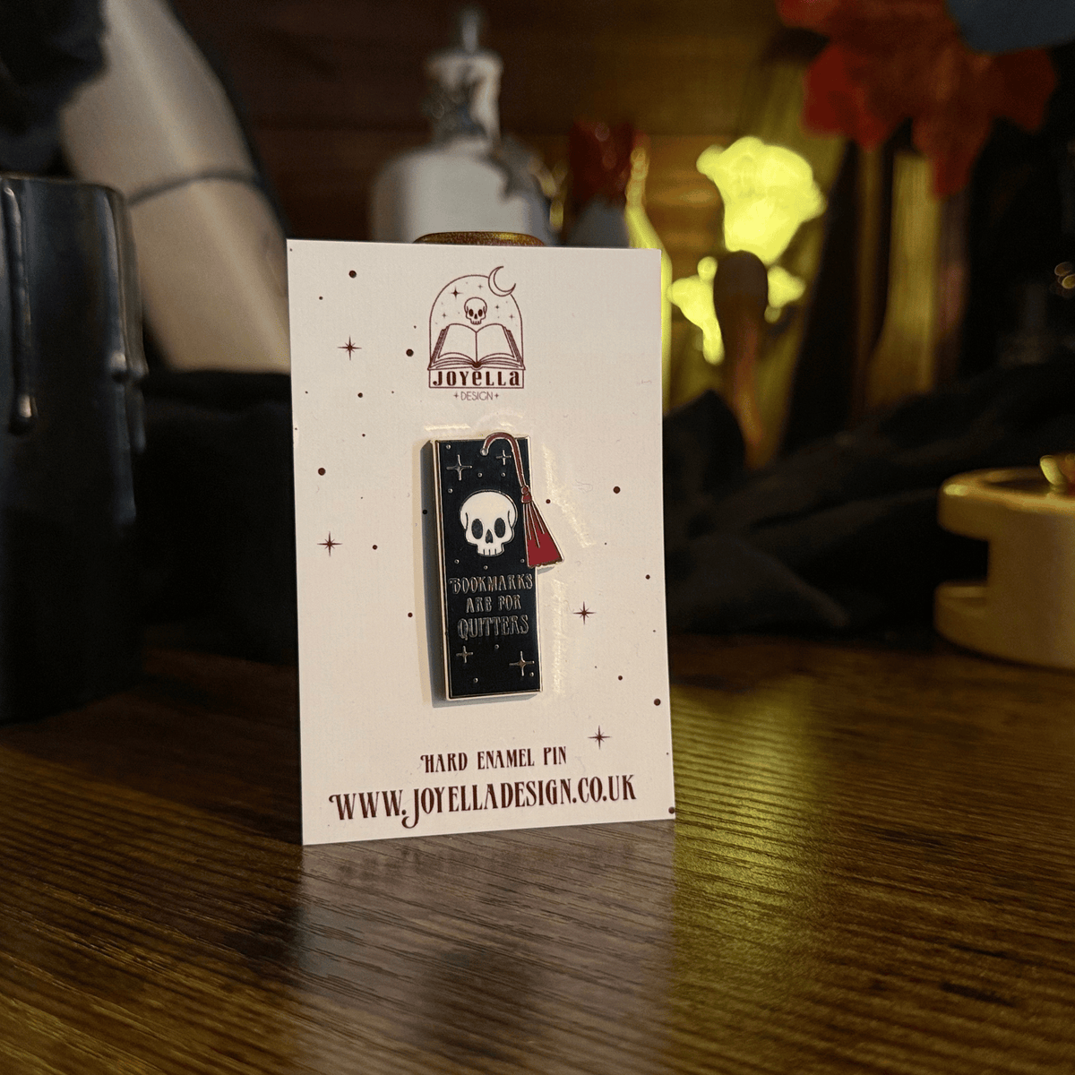 Bookmarks Are For Quitters Hard Enamel Pin
